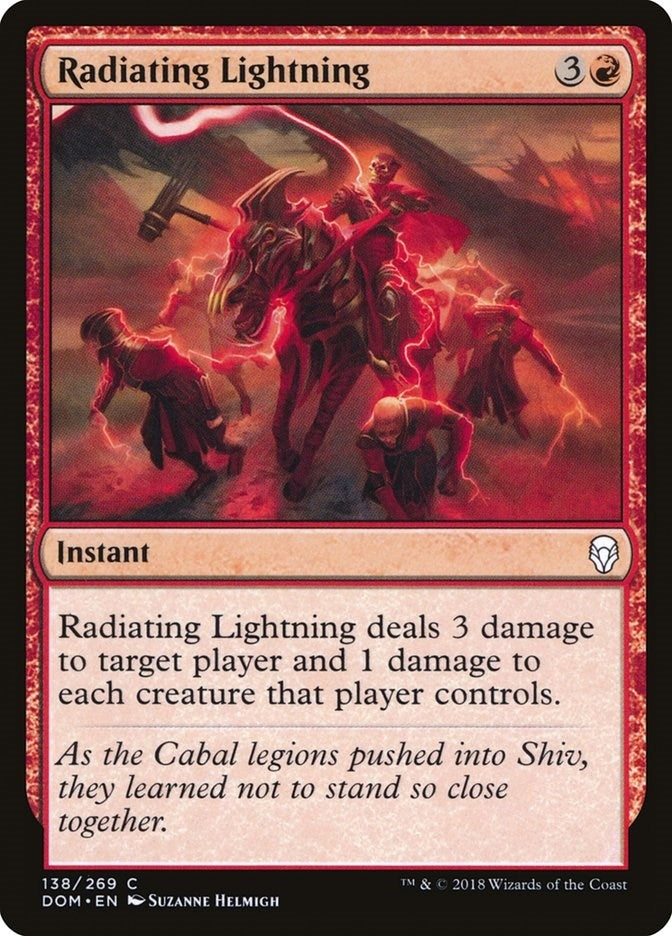 Image for Radiating Lightning (Dominaria) (138) - Magic: The Gathering