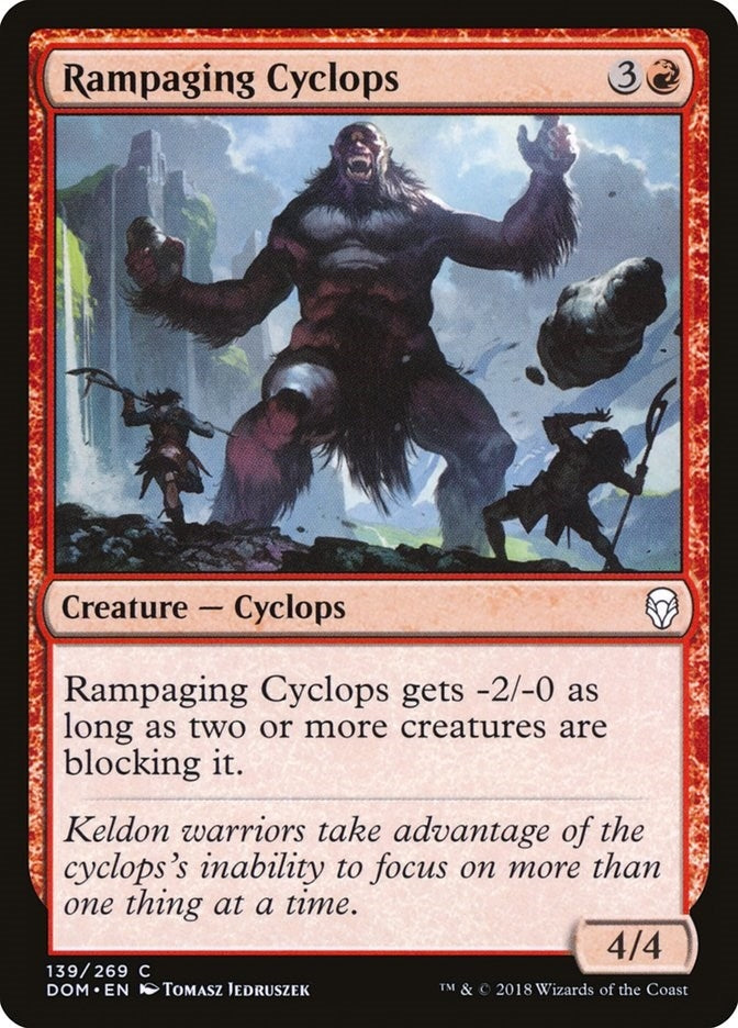 Image for Rampaging Cyclops (Dominaria) (139) - Magic: The Gathering