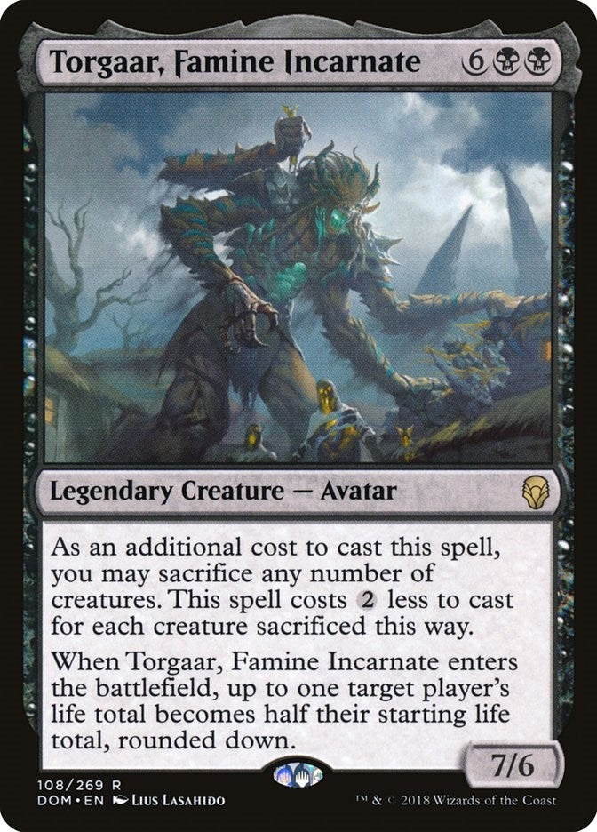 Image for Torgaar, Famine Incarnate (Dominaria) (108) - Magic: The Gathering