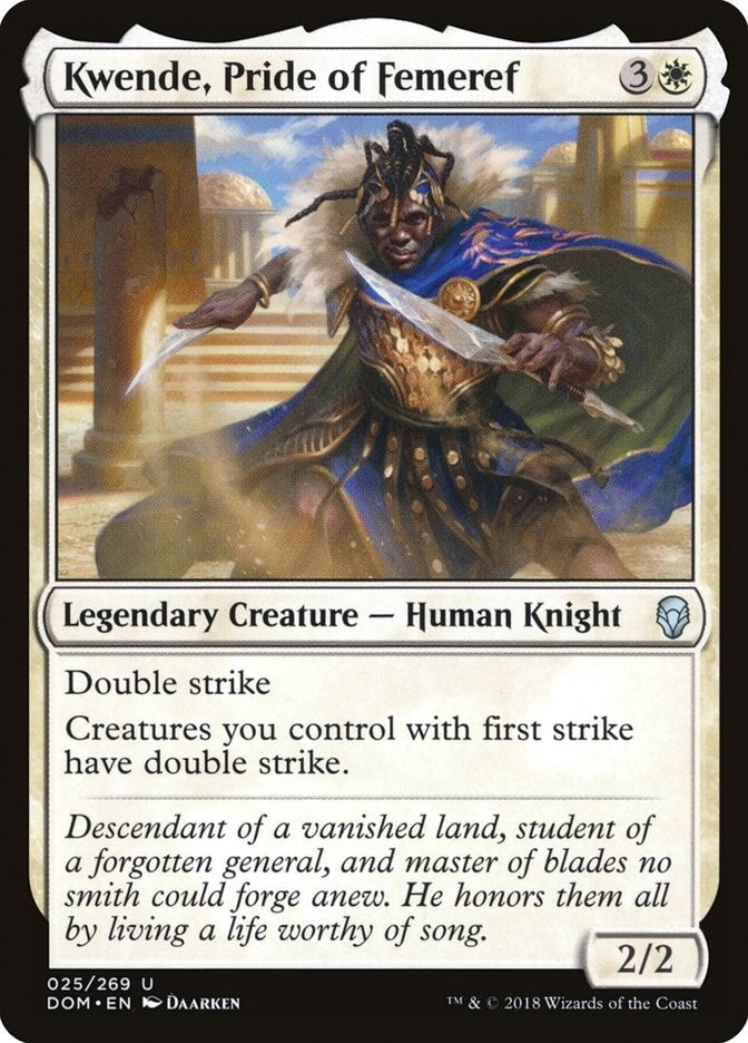 Image for Kwende, Pride of Femeref (Dominaria) (25) - Magic: The Gathering
