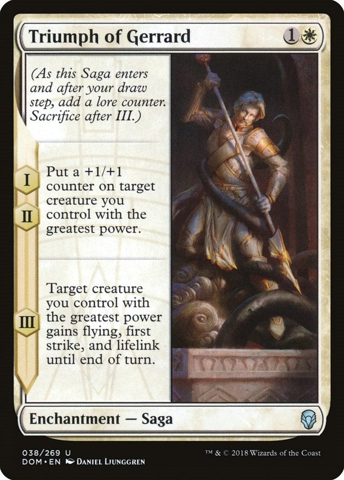 Image for Triumph of Gerrard (Dominaria) (38) - Magic: The Gathering