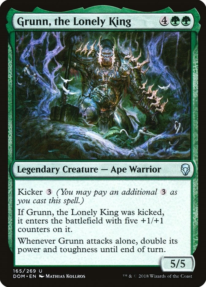 Image for Grunn, the Lonely King (Dominaria) (165) - Magic: The Gathering