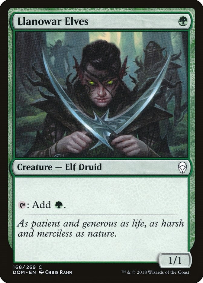 Image for Llanowar Elves (Dominaria) (168) - Magic: The Gathering