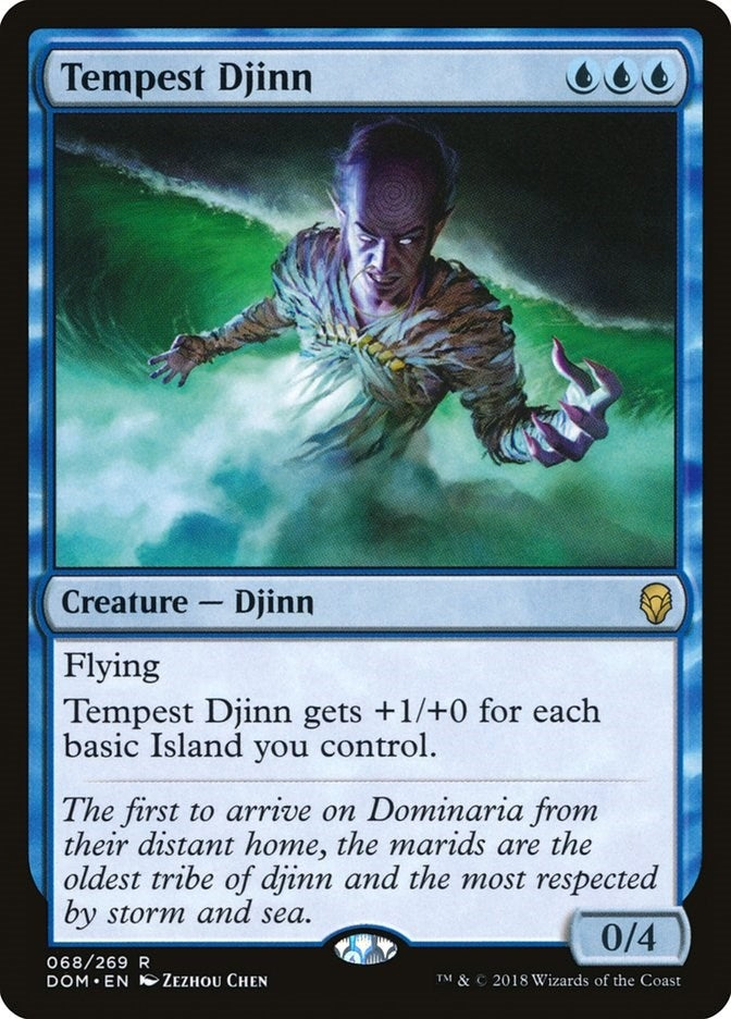 Image for Tempest Djinn (Dominaria) (68) - Magic: The Gathering