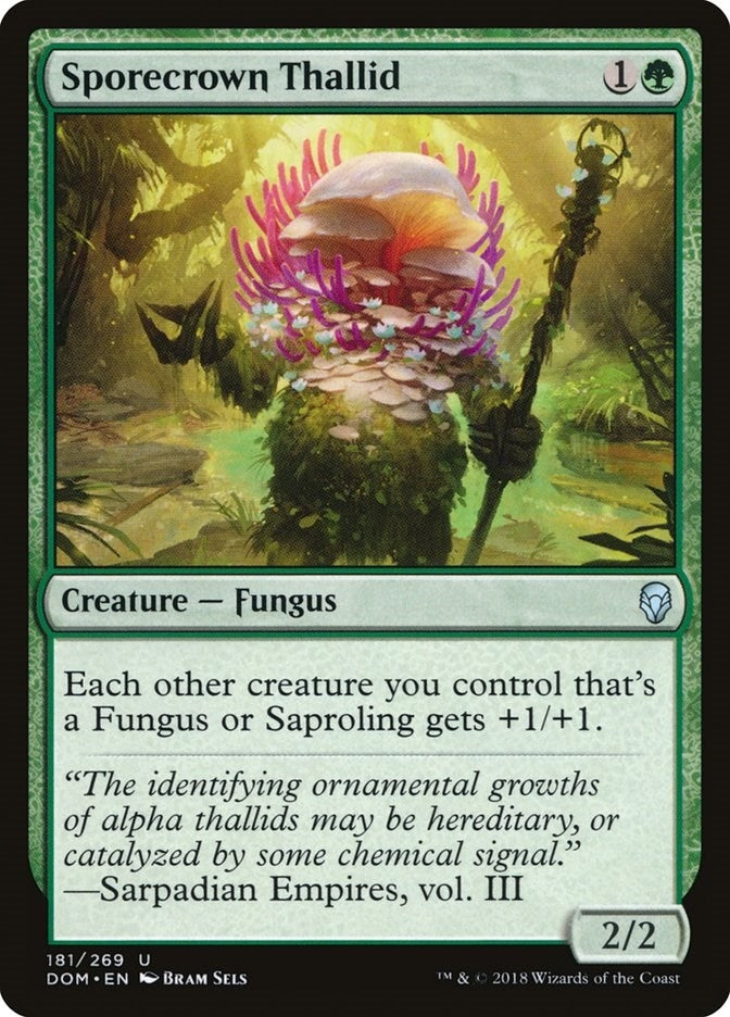 Image for Sporecrown Thallid (Dominaria) (181) - Magic: The Gathering