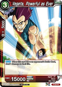 Image for Vegeta, Powerful as Ever (Promotion Cards) (P-030) - Dragon Ball Super: Masters