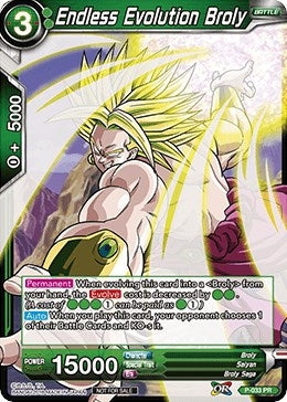 Image for Endless Evolution Broly (Promotion Cards) (P-033) - Dragon Ball Super: Masters