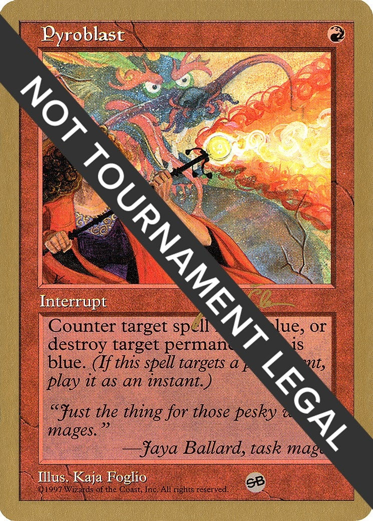 Image for Pyroblast - 1997 Jakub Slemr (5ED) (SB) (World Championship Decks) - Magic: The Gathering