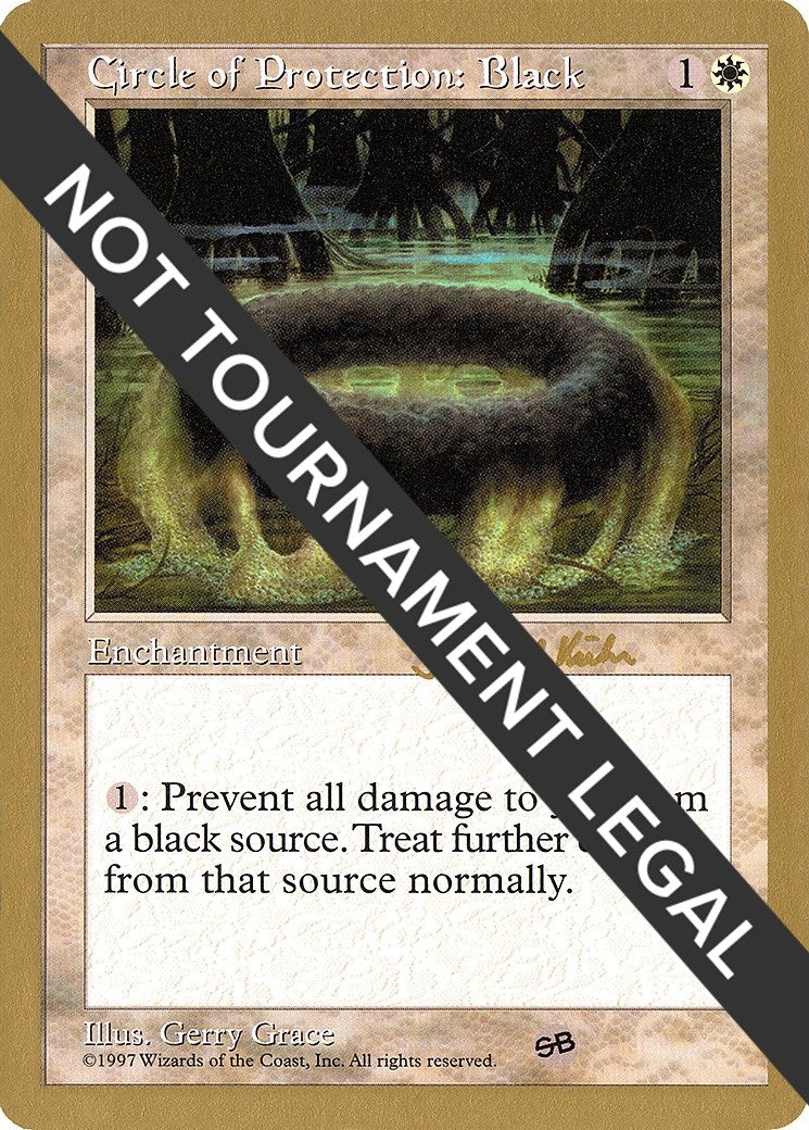 Image for Circle of Protection: Black - 1997 Janosch Kuhn (5ED) (SB) (World Championship Decks) - Magic: The Gathering