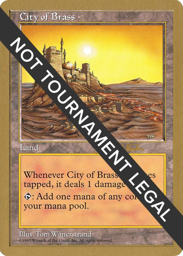 Image for City of Brass - 1997 Janosch Kuhn (5ED) (World Championship Decks) - Magic: The Gathering