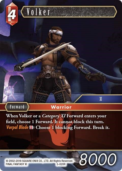 Image for Volker (Opus V) (5-020R) - Final Fantasy TCG