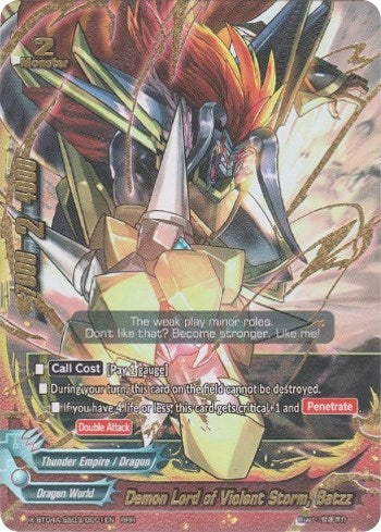 Image for Demon Lord of Violent Storm, Batzz (New World Chaos) (X-BT04A-SS03/0001EN) - Future Card BuddyFight