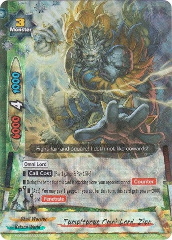 Image for Tumultuous Omni Lord, Ziun (New World Chaos) (X-BT04A-SS03/0011EN) - Future Card BuddyFight