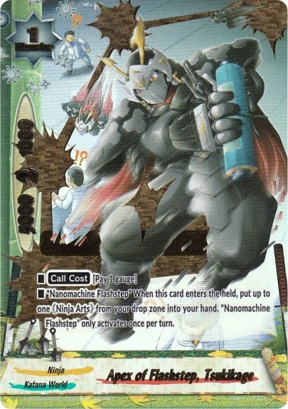 Image for Apex of Flashstep, Tsukikage (Secret) (New World Chaos) (X-BT04A-SS03/0060EN) - Future Card BuddyFight