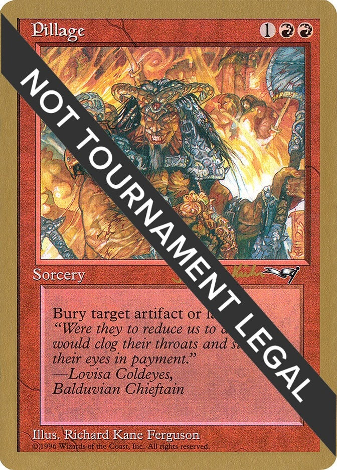 Image for Pillage - 1997 Janosch Kuhn (ALL) (World Championship Decks) - Magic: The Gathering