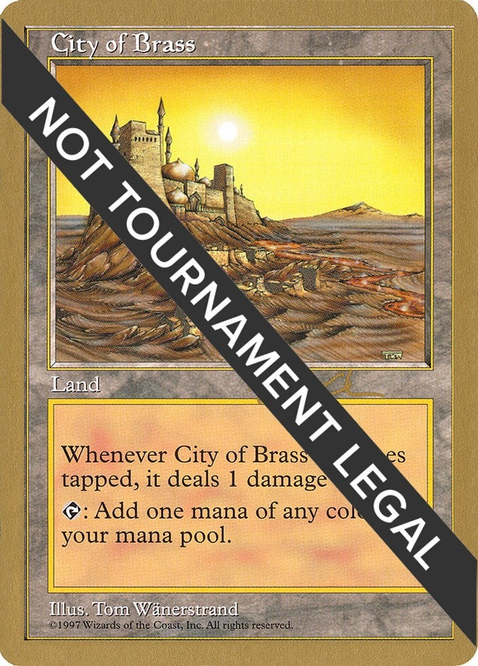 Image for City of Brass - 1997 Paul McCabe (5ED) (World Championship Decks) - Magic: The Gathering