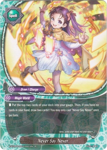 Image for Never Say Never (New World Chaos) (X-BT04A-SS03/0021EN) - Future Card BuddyFight