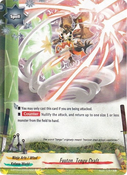 Image for Fuuton, Tengu Draft (New World Chaos) (X-BT04A-SS03/0023EN) - Future Card BuddyFight