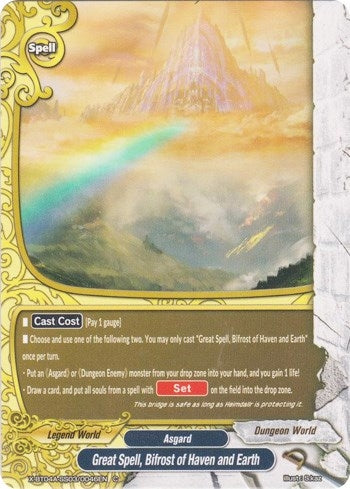 Image for Great Spell, Bifrost of Haven and Earth? (New World Chaos) (X-BT04A-SS03/0046EN) - Future Card BuddyFight