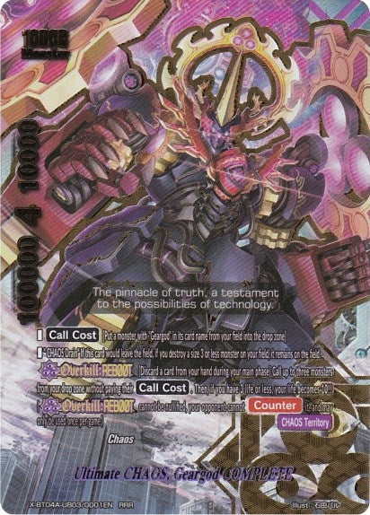 Image for Ultimate CHAOS, Geargod COMPLETE (New World Chaos) (X-BT04A-UB03/0001EN) - Future Card BuddyFight