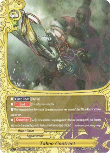 Image for Taboo Contract (New World Chaos) (X-BT04A-UB03/0034EN) - Future Card BuddyFight