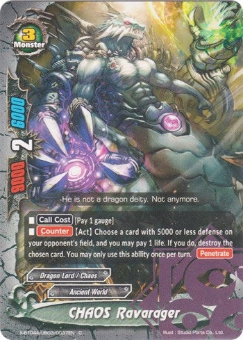 Image for CHAOS Ravarager (New World Chaos) (X-BT04A-UB03/0037EN) - Future Card BuddyFight