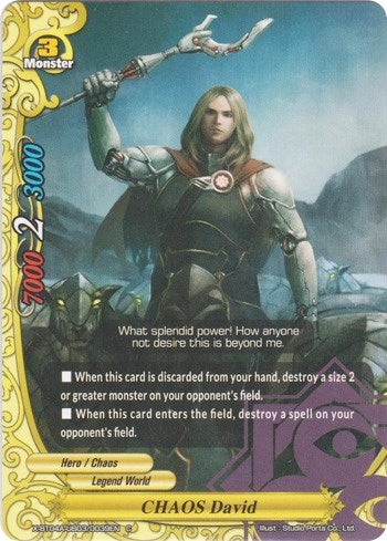Image for CHAOS David (New World Chaos) (X-BT04A-UB03/0039EN) - Future Card BuddyFight