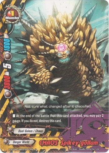 Image for CHAOS Spikey-gollum (New World Chaos) (X-BT04A-UB03/0047EN) - Future Card BuddyFight