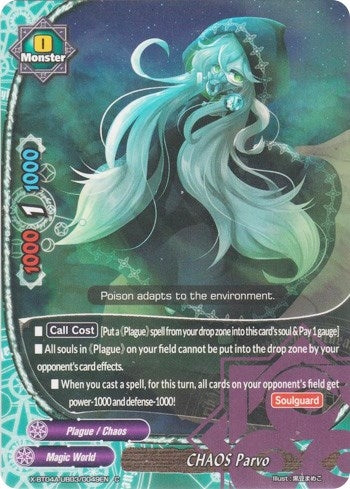 Image for CHAOS Parvo (New World Chaos) (X-BT04A-UB03/0049EN) - Future Card BuddyFight