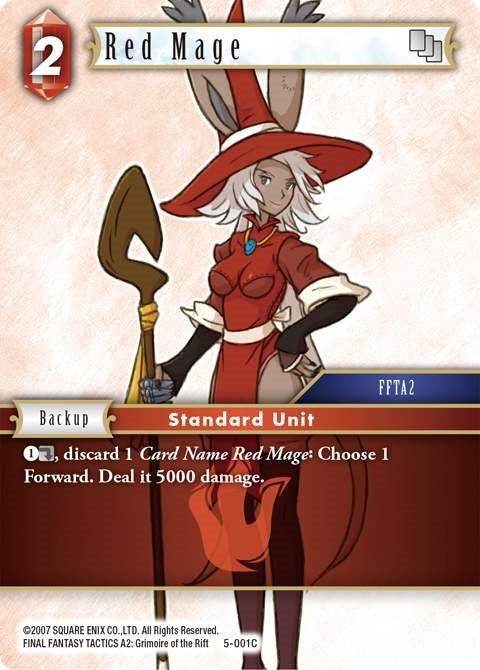 Image for Red Mage (Fire) (Opus V) (5-001C) - Final Fantasy TCG