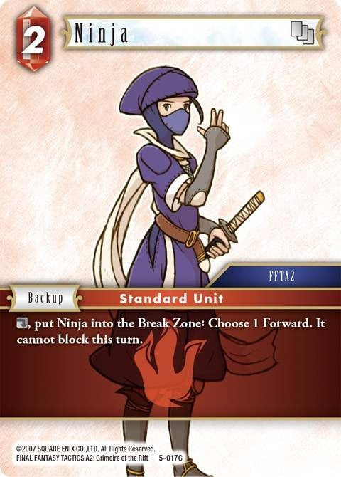 Image for Ninja (Fire) (Opus V) (5-017C) - Final Fantasy TCG