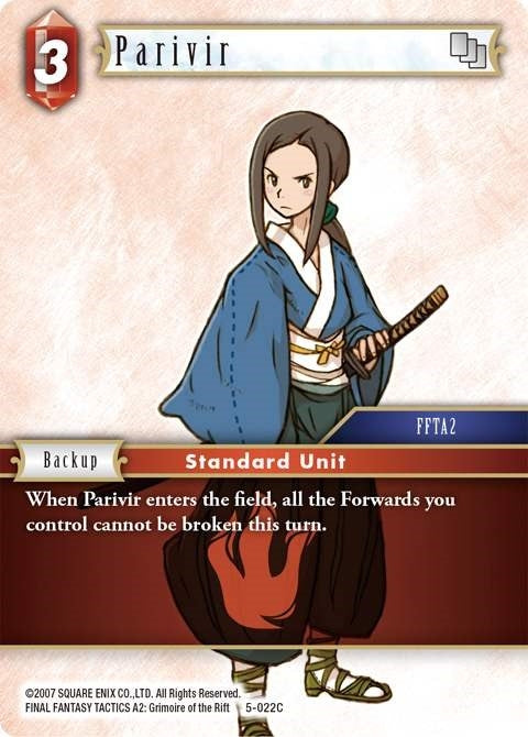 Image for Parivir (Opus V) (5-022C) - Final Fantasy TCG