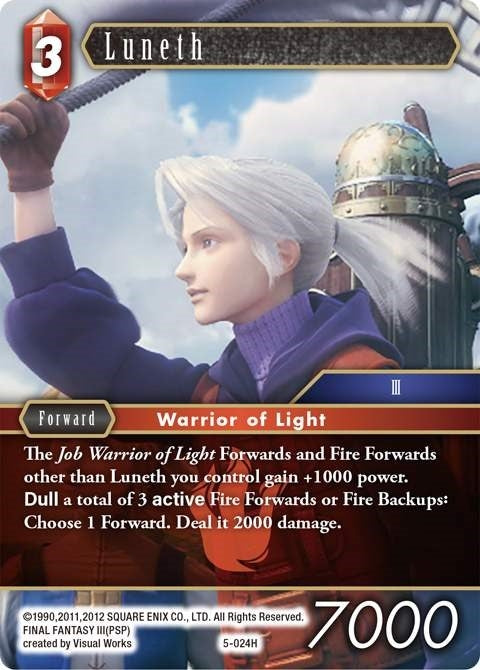 Image for Luneth (Opus V) (5-024H) - Final Fantasy TCG