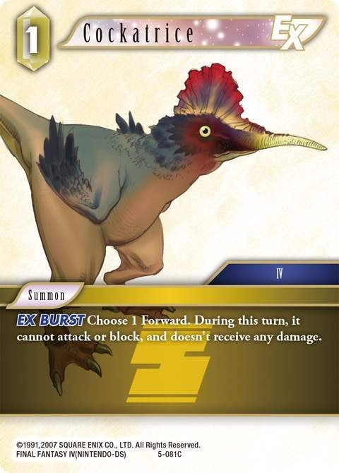 Image for Cockatrice EX (Opus V) (5-081C) - Final Fantasy TCG