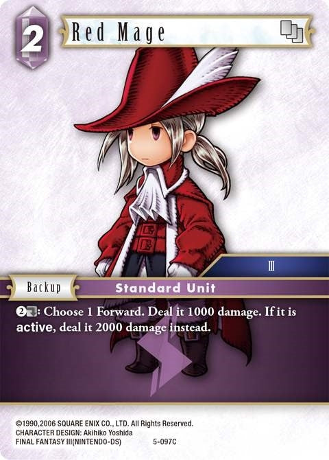 Image for Red Mage (Luneth) (Opus V) (5-097C) - Final Fantasy TCG