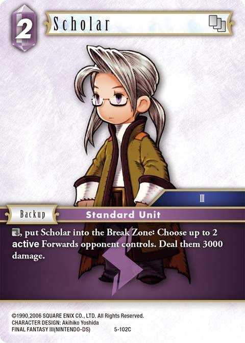 Image for Scholar (Luneth) (Opus V) (5-102C) - Final Fantasy TCG