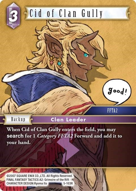 Image for Cid of Clan Gully (Opus V) (5-103R) - Final Fantasy TCG