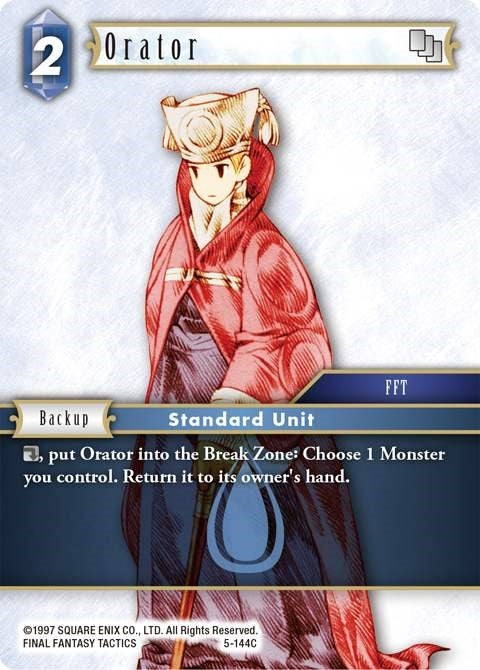 Image for Orator (Male Unit) (Opus V) (5-144C) - Final Fantasy TCG