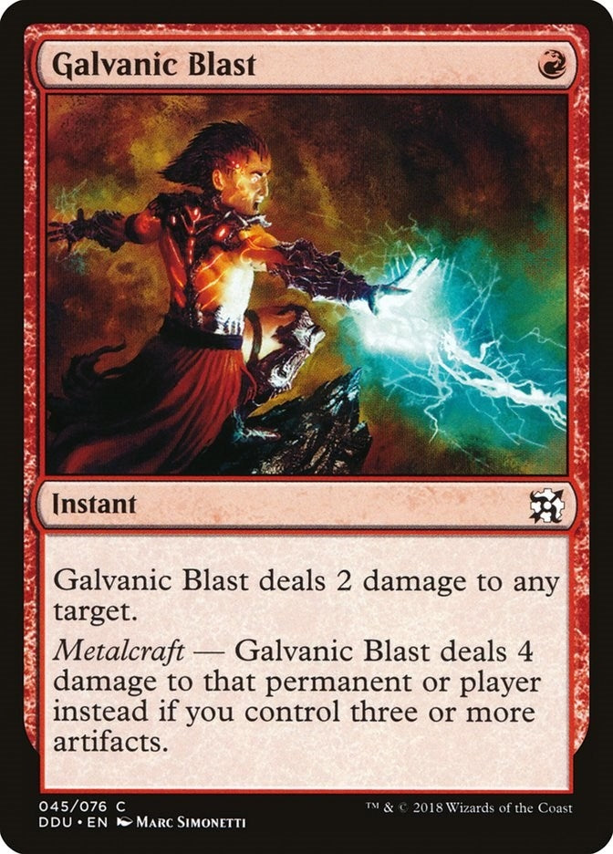 Image for Galvanic Blast (Duel Decks: Elves vs. Inventors) (45) - Magic: The Gathering
