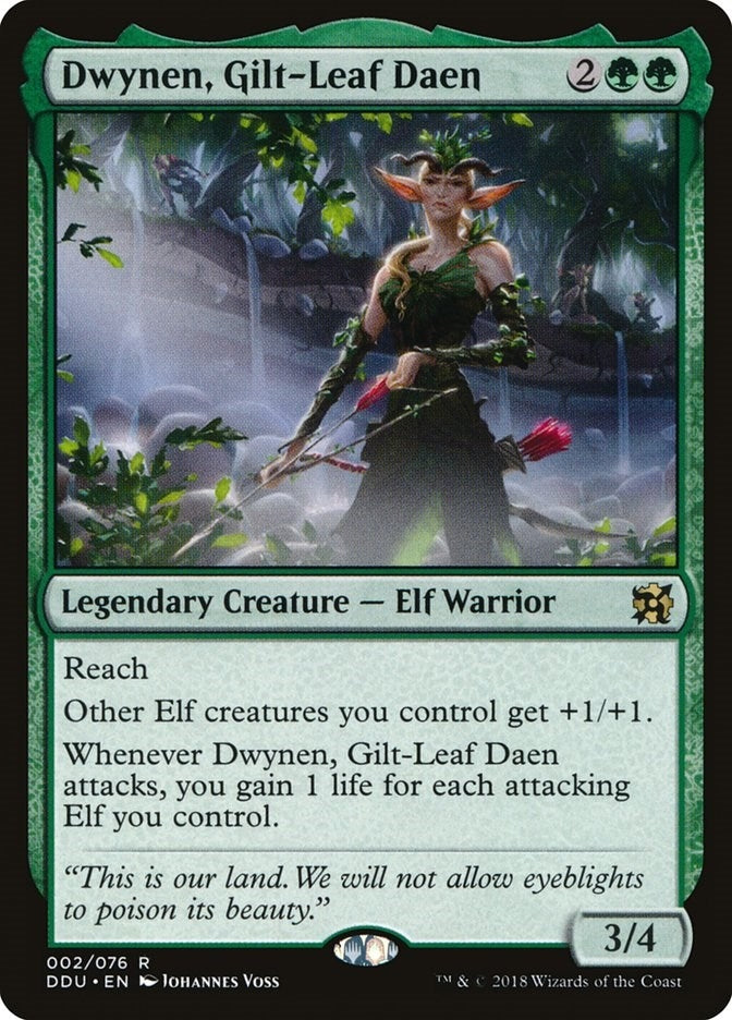 Image for Dwynen, Gilt-Leaf Daen (Duel Decks: Elves vs. Inventors) (2) - Magic: The Gathering