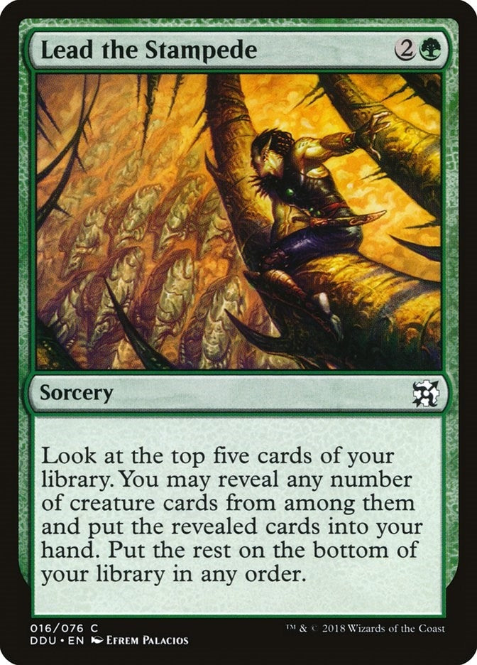 Image for Lead the Stampede (Duel Decks: Elves vs. Inventors) (16) - Magic: The Gathering