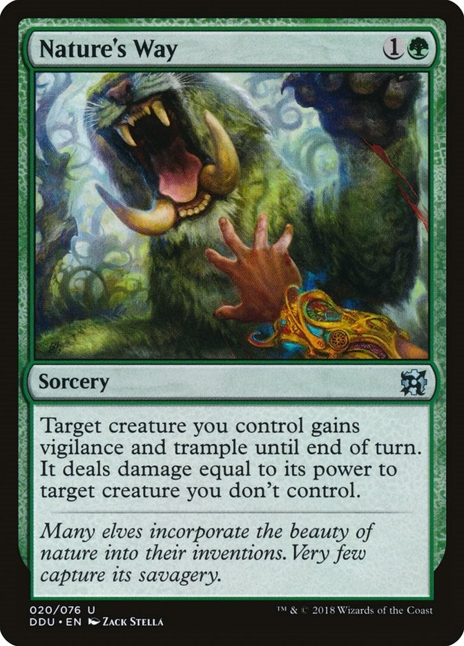 Image for Nature's Way (Duel Decks: Elves vs. Inventors) (20) - Magic: The Gathering