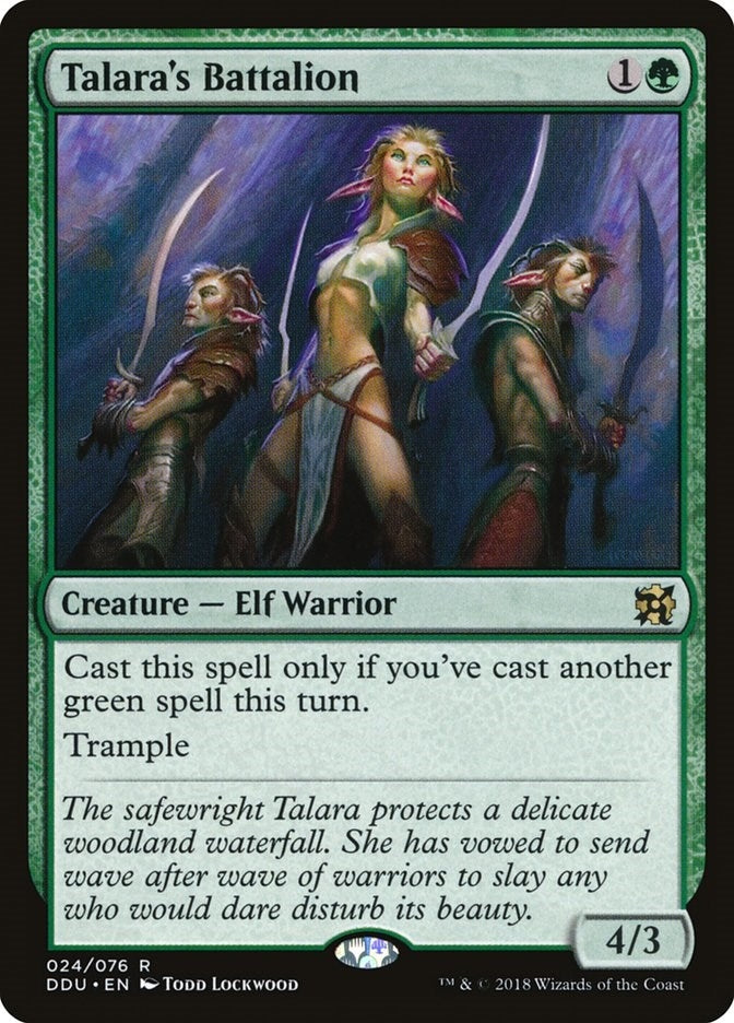 Image for Talara's Battalion (Duel Decks: Elves vs. Inventors) (24) - Magic: The Gathering