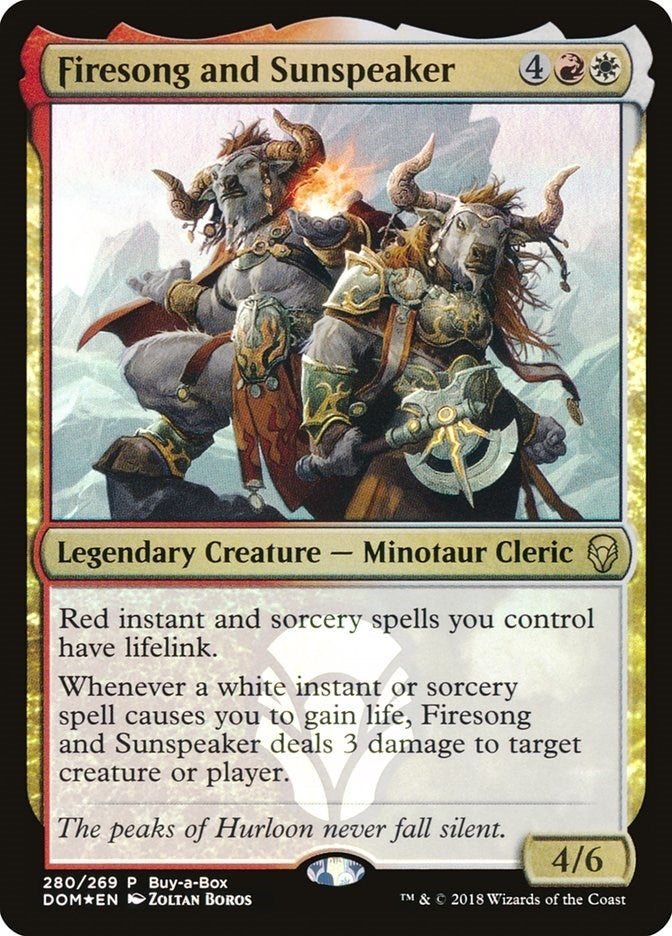Image for Firesong and Sunspeaker (Buy-A-Box Promos) (280) - Magic: The Gathering