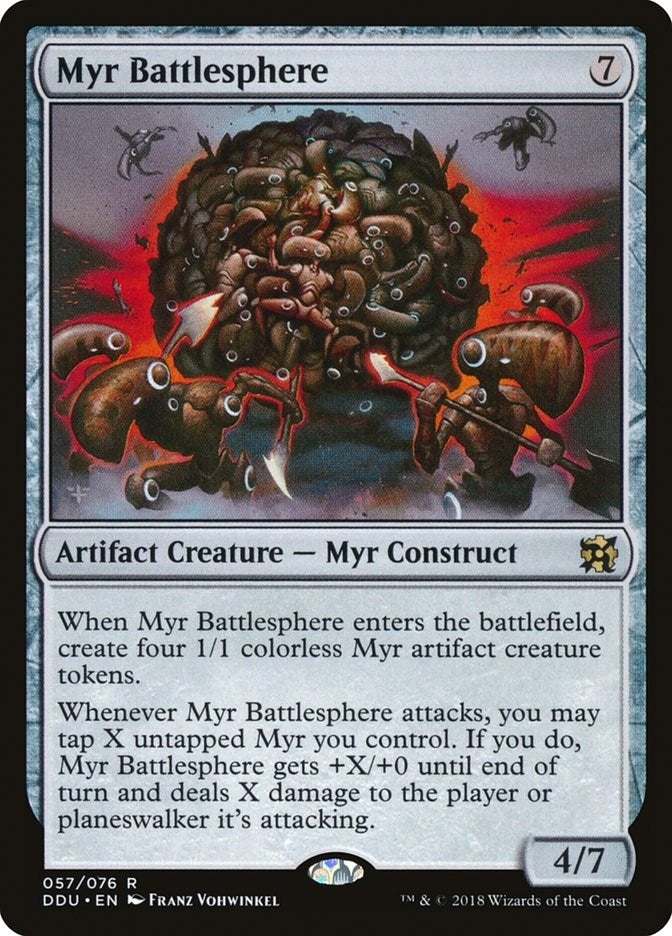 Image for Myr Battlesphere (Duel Decks: Elves vs. Inventors) (57) - Magic: The Gathering