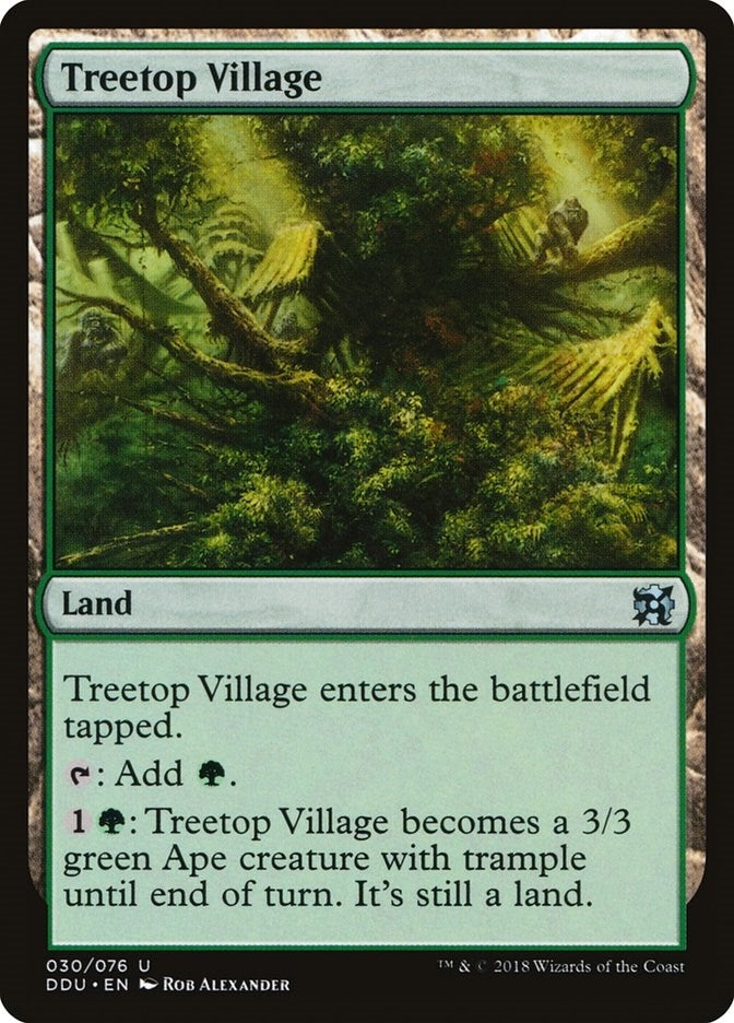 Image for Treetop Village (Duel Decks: Elves vs. Inventors) (30) - Magic: The Gathering