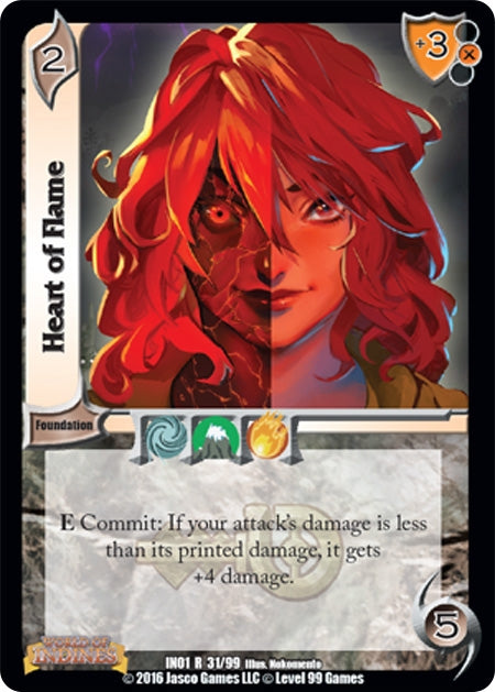 Image for Heart of Flame (World of Indines) (31) - UniVersus