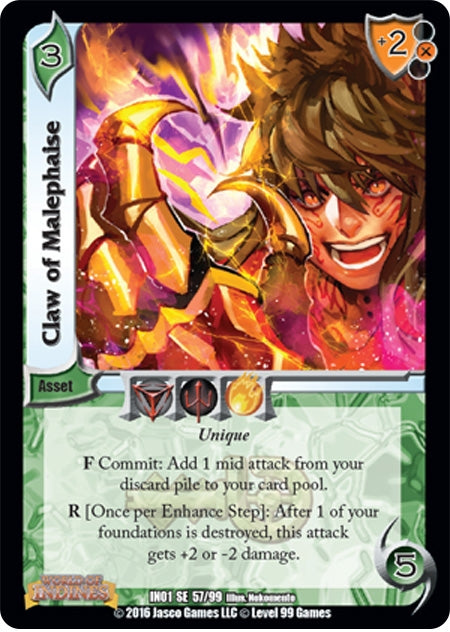 Image for Claw of Malephaise (World of Indines) (57) - UniVersus