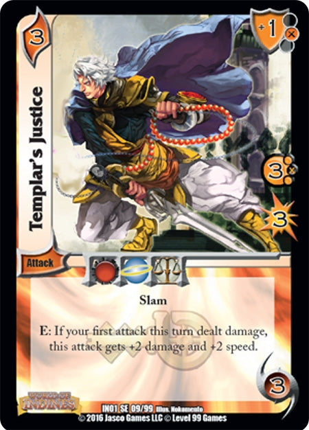 Image for Templar's Justice (World of Indines) (9) - UniVersus