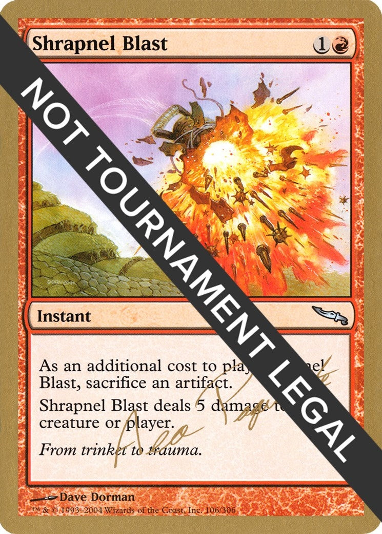 Image for Shrapnel Blast - 2004 Aeo Paquette (MRD) (World Championship Decks) - Magic: The Gathering
